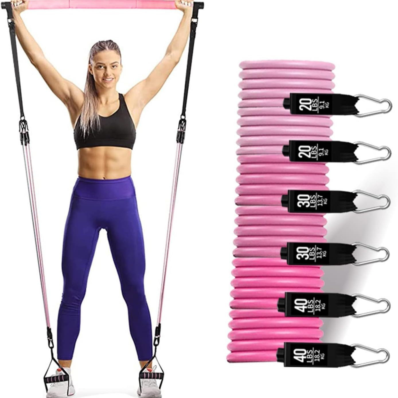 Reinforced Resistance Band Pull Rope Set