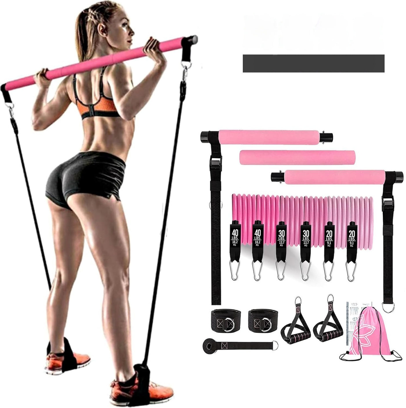 Reinforced Resistance Band Pull Rope Set